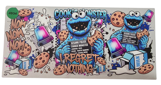 4934 COOKIE MONSTER CUP DECAL