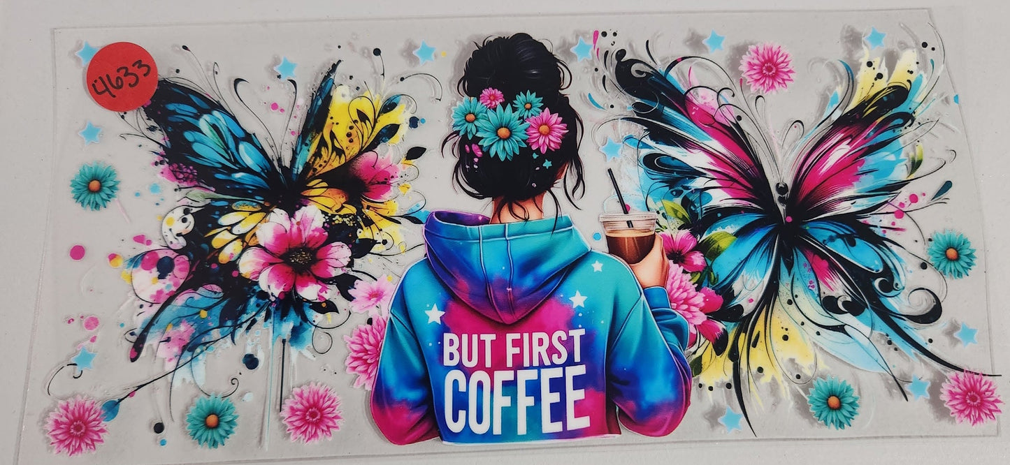 4633 BUT COFFEE FIRST CUP DECAL