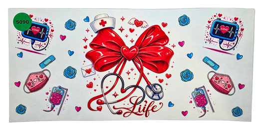 5090 NURSE LIFE CUP DECAL