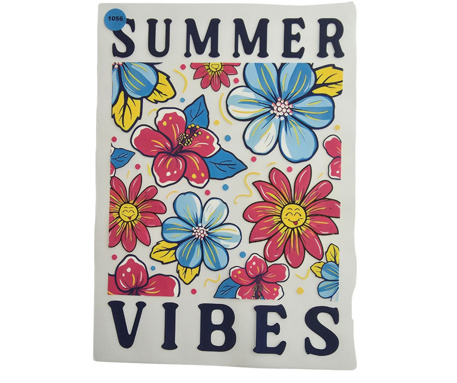 1056 SUMMER VIBES SHIRT TRANSFER