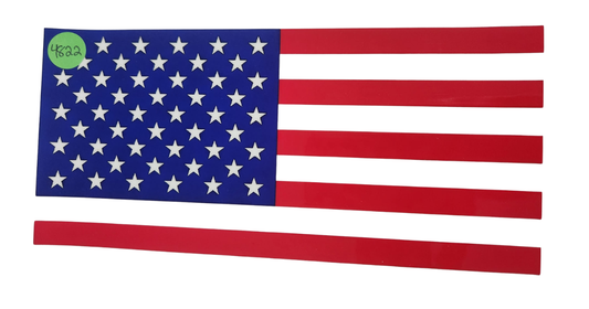 4822 AMERICAN FLAG CUP DECAL