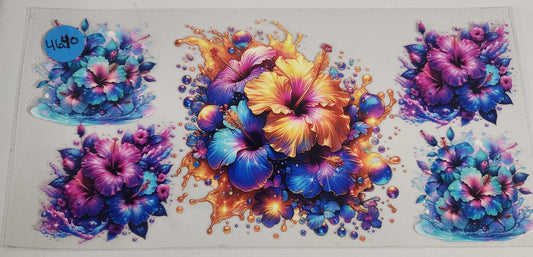 4640 FLORAL CUP DECAL