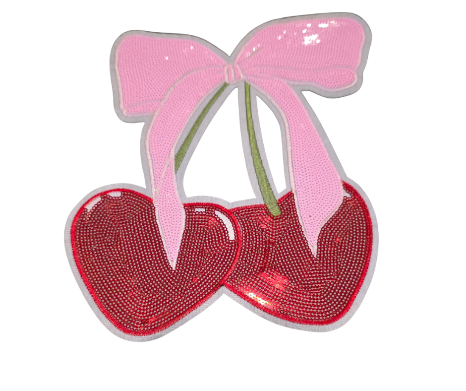 CHERRY HEART BOW