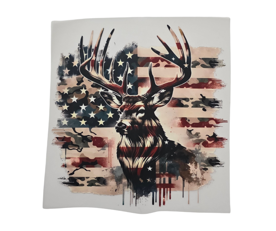 69 AMERICAN FLAG DEER