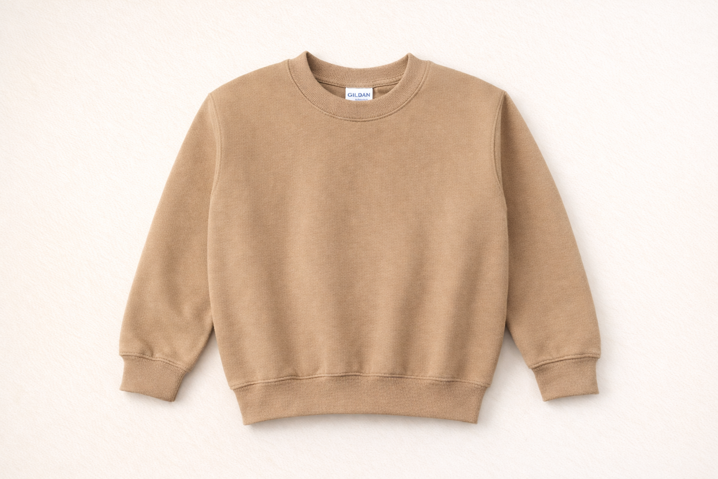 KIDS TAN CREWNECK