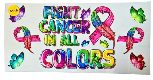 5119 FIGHT CANCER CUP DECAL