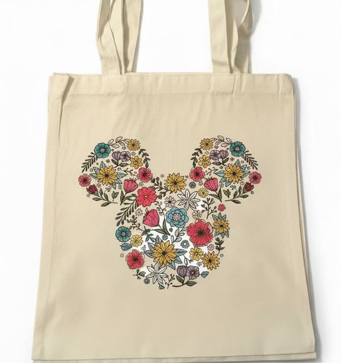 MICKEY FLOWER TOTE BAG