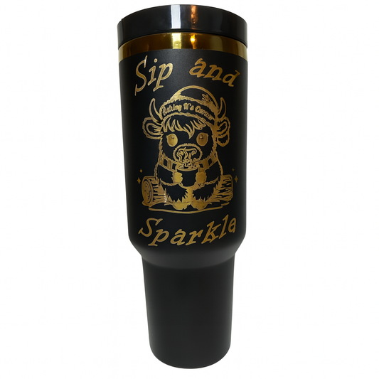 BLACK SIP & SPARKLE 40OZ