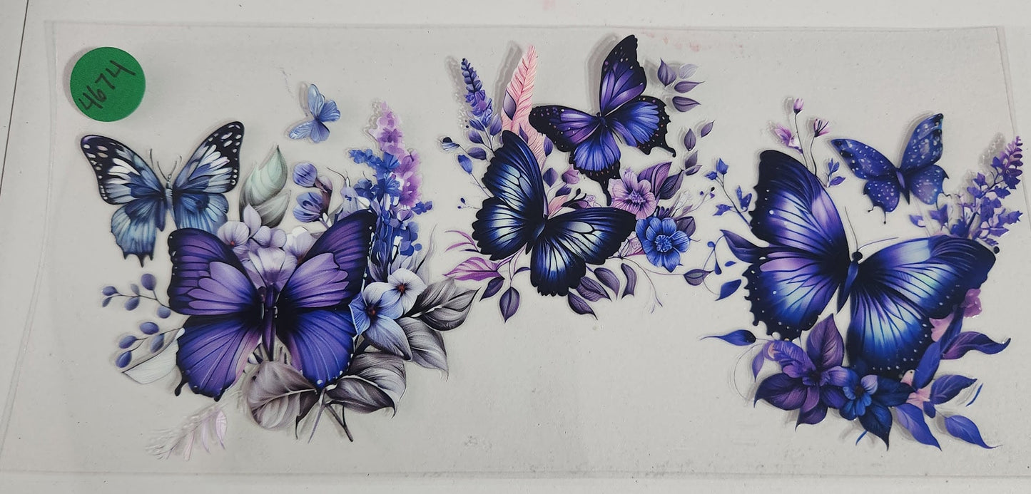 4674 BUTTERFLIES CUP DECAL