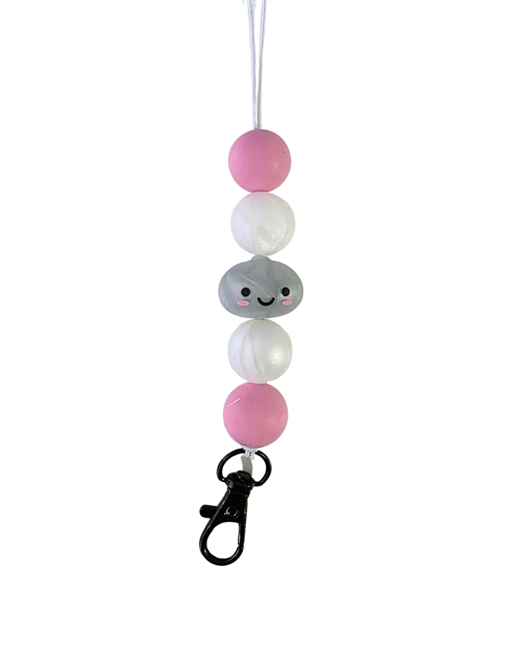 PINK, WHITE GREY DUMPLING FRESHIE HANGER
