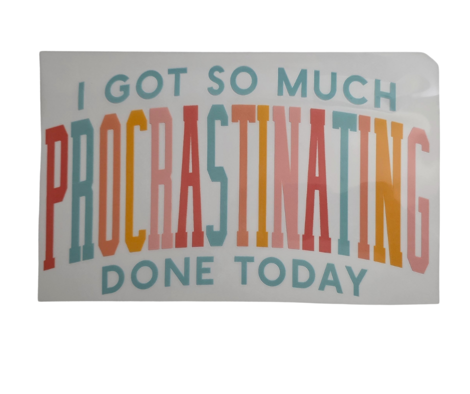 720 I GOT SO MUCH PROCRASTINATING DONE TODAY