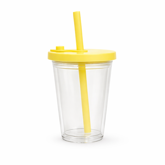 12oz YELLOW SNOWGLOBE LEAKPROOF