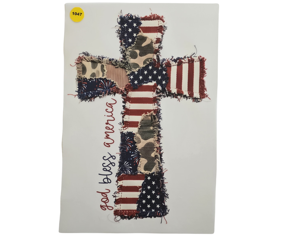 1047 GOD BLESS AMERICA SHIRT TRANSFER