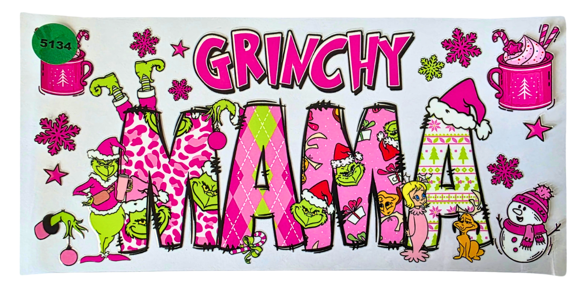 5134 GRINCHY MAMA CUP DECAL