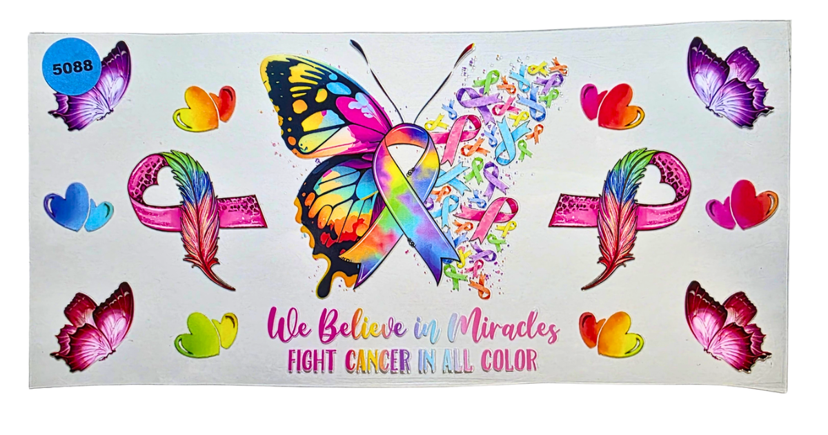 5088 FIGHT CANCER CUP DECAL