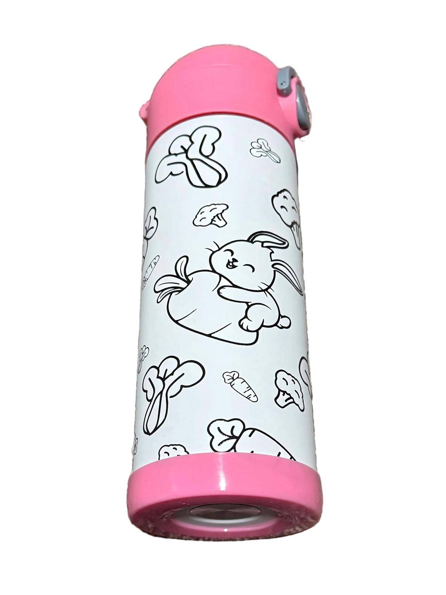 12oz PINK KIDS COLORING CUP