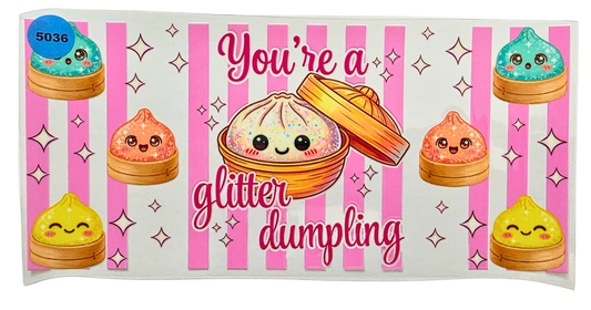 5036 SQUISHY DUMPLING CUP DECAL
