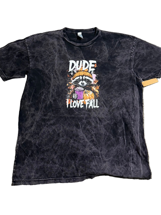 XL CLOUD BLACK LANE SEVEN T-SHIRT I LOVE FALL