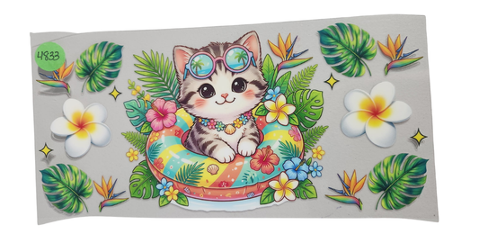 4833 CAT CUP DECAL