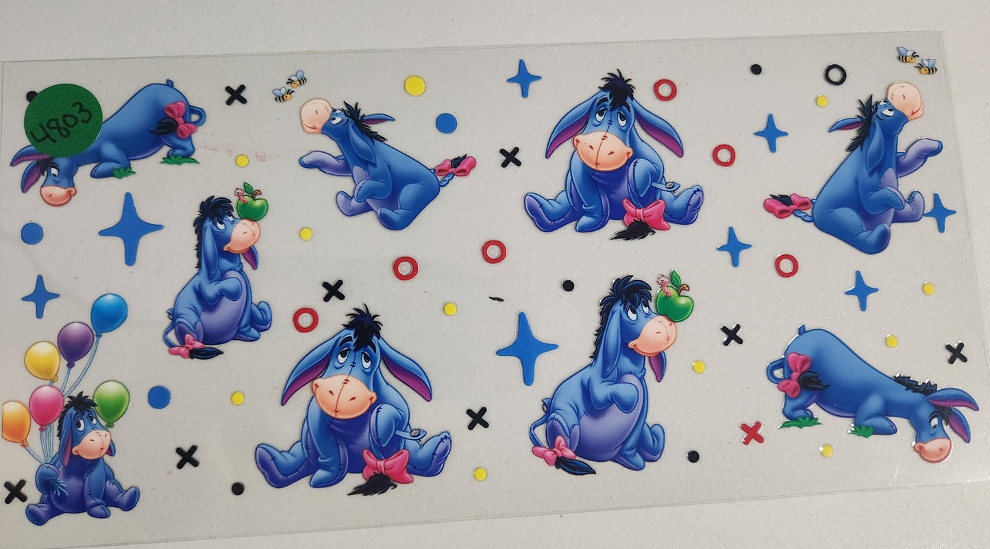 4803 EEYORE CUP DECAL (DOUBLE SIDED)