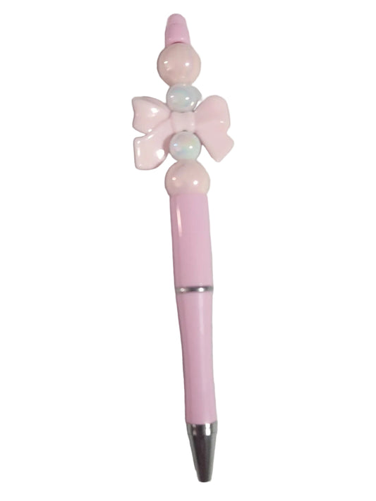 LIGHT PINK PEN WITH PINK BOW
