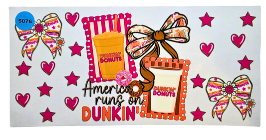 5076 DUNKIN CUP DECAL