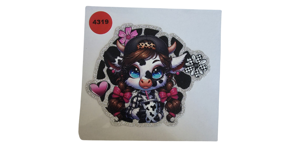 4319 HIGHLAND COW GLITTER (SMALL)