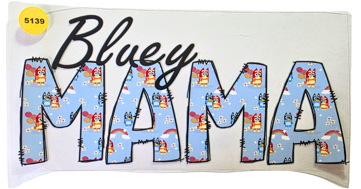 5139 BLUEY MAMA CUP DECAL