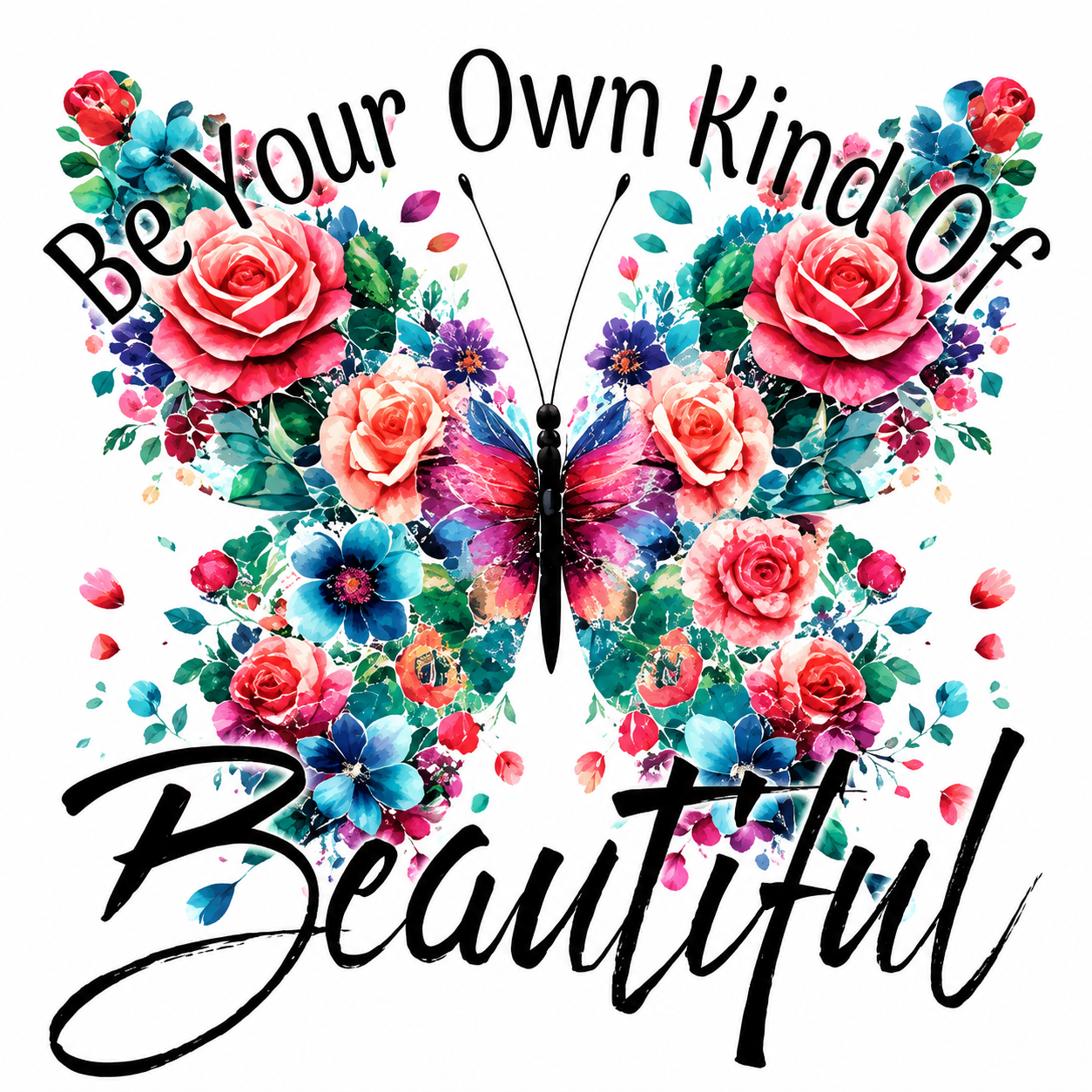 BE YOUR OWN KIND OF BEAUTIFUL TOTE BAG TRANSFER