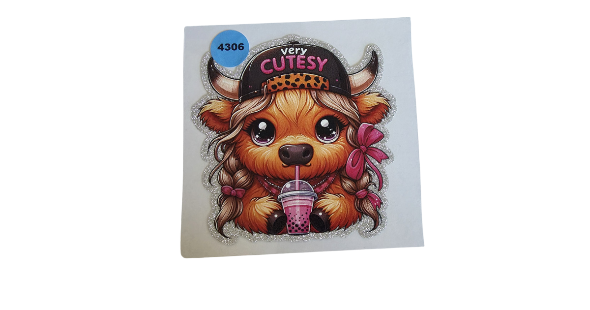 4306 HIGHLAND COW GLITTER (SMALL)