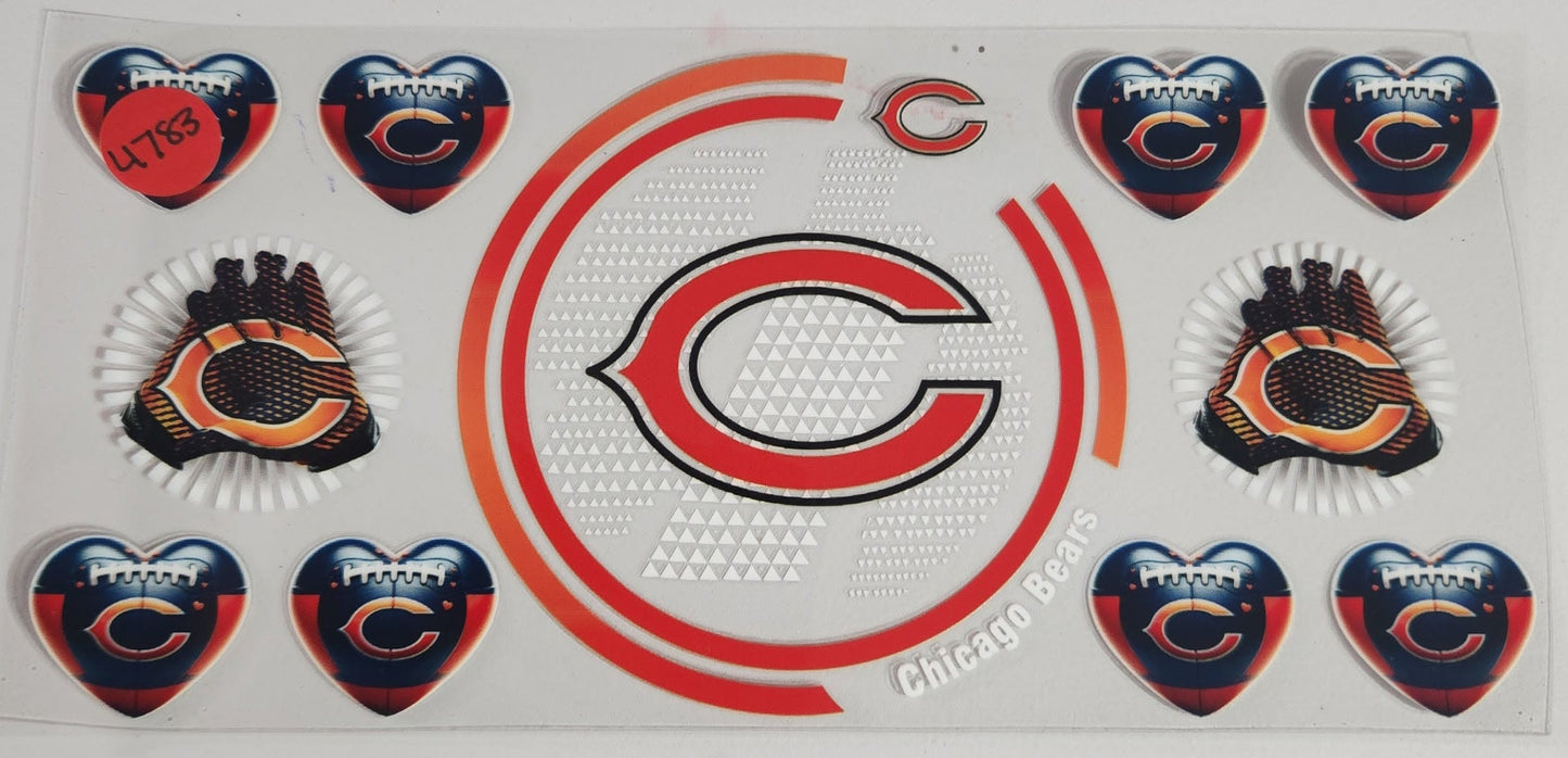 4783 BEARS CUP DECAL