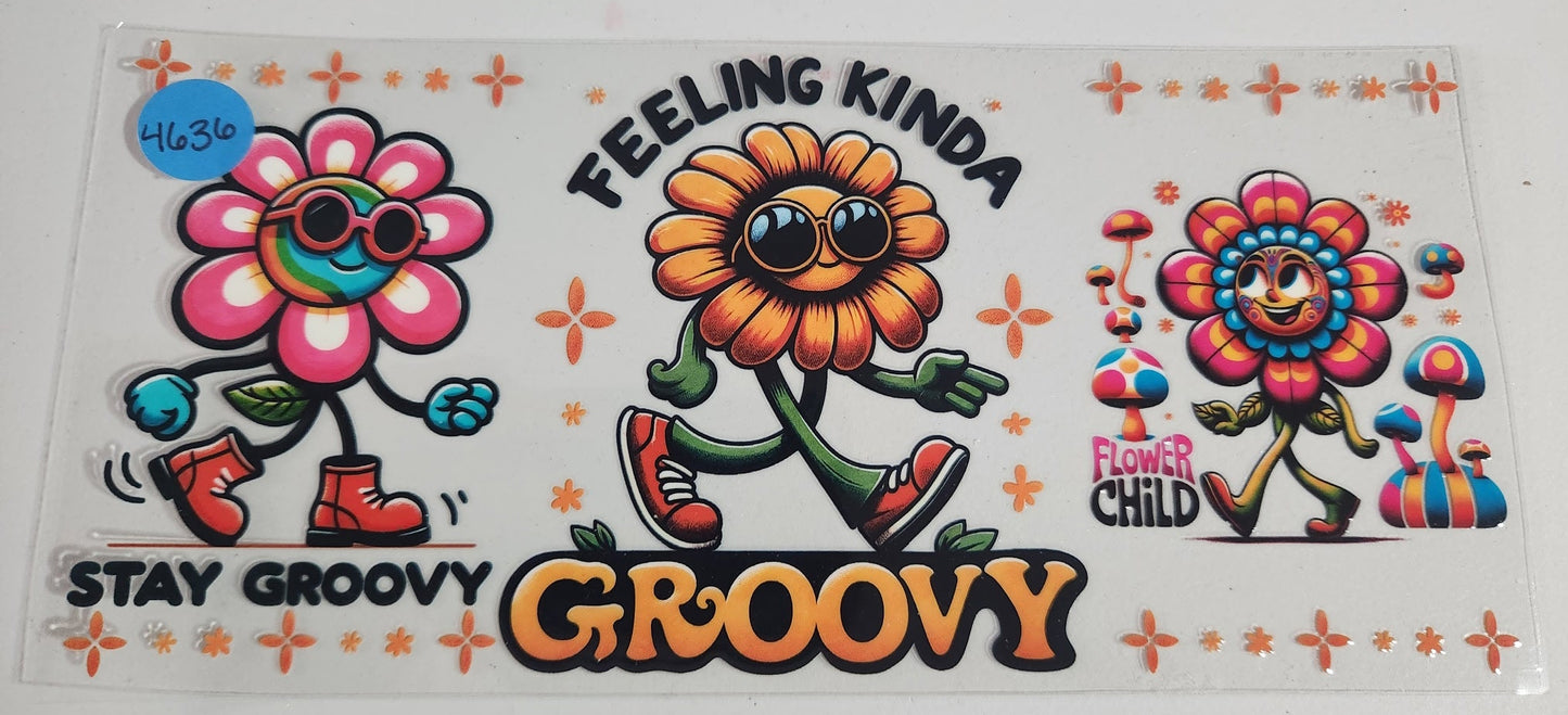 4636 FEELIN KINDA GROOVY CUP DECAL