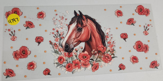 4797 HORSE CUP DECAL (DOUBLE SIDED)