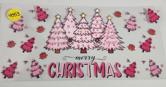 4553 MERRY CHRISTMAS CUP DECAL