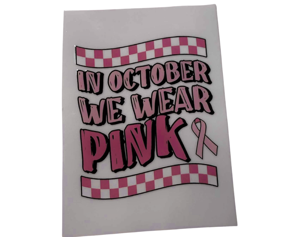 IN OCTOBER WE WEAR PINK CHECKERED (SINGLE)