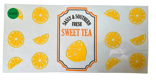 5102 SWEET TEA CUP DECAL