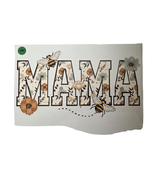 982 MAMA SHIRT TRANSFER