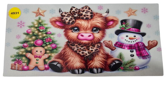 4931 HIGHLAND COW CUP DECAL