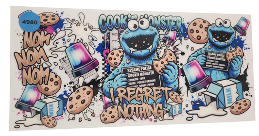 4980 COOKIE MONSTER CUP DECAL