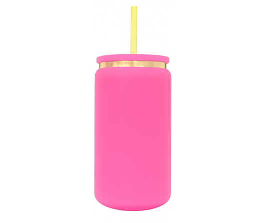 16oz HOT PINK STAINLESS STEEL (DECAL ONLY)