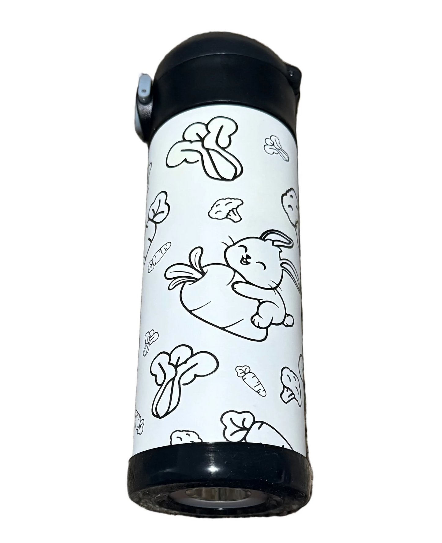 12oz BLACK LIDS COLORING CUP