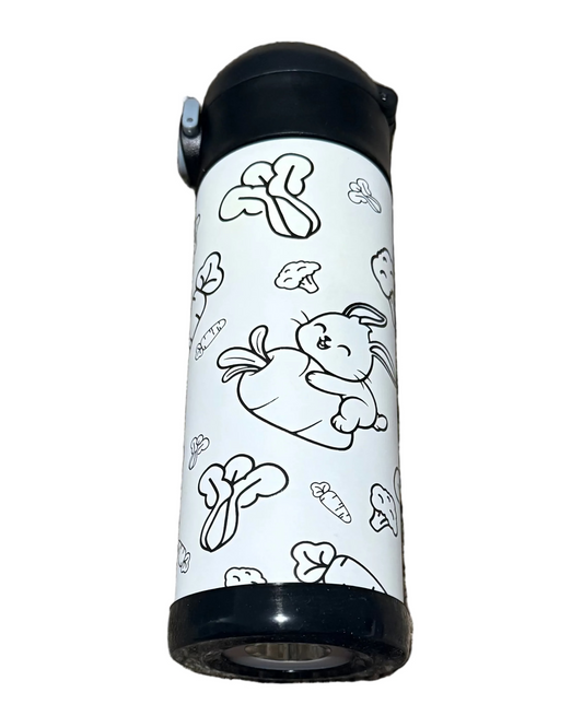 12oz BLACK LIDS COLORING CUP