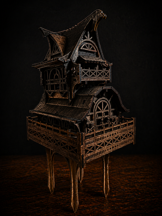 DARK GARDEN GNOME HOUSE
