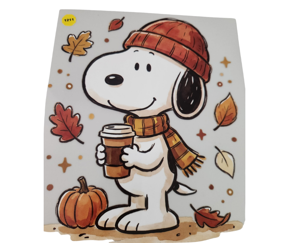1211 SNOOPY FALL SHIRT TRANSFER