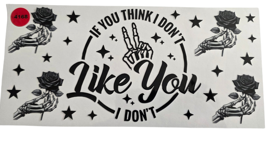 4168 IF YOU THINK I DONT LIKE YOU I DONT