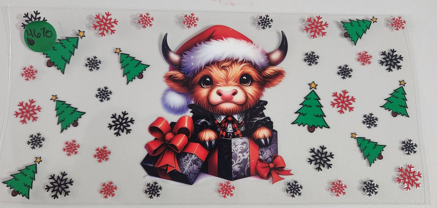 4670 HIGHLAND COW CUP DECAL
