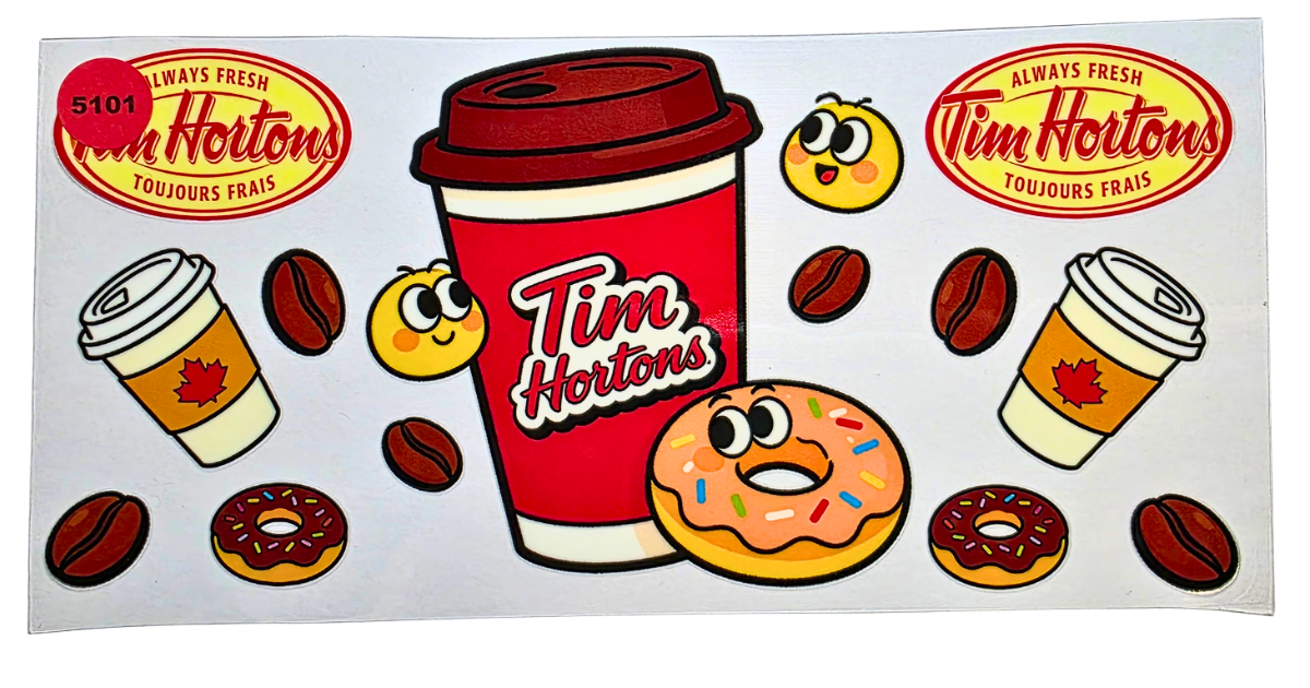 5101 TIM HORTONS CUP DECAL