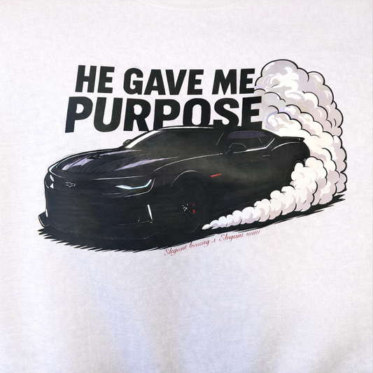 WHITE HE GAVE ME PURPOSE (ADULT)