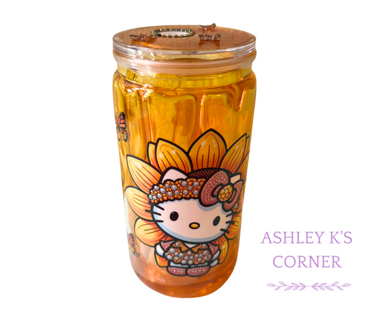 16oz HONEY DRIP SUNFLOWER