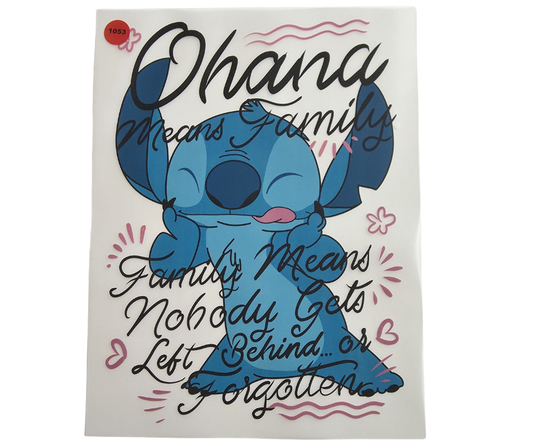 1053 OHANA MEANS FAMILY SHIRT TRANSFER
